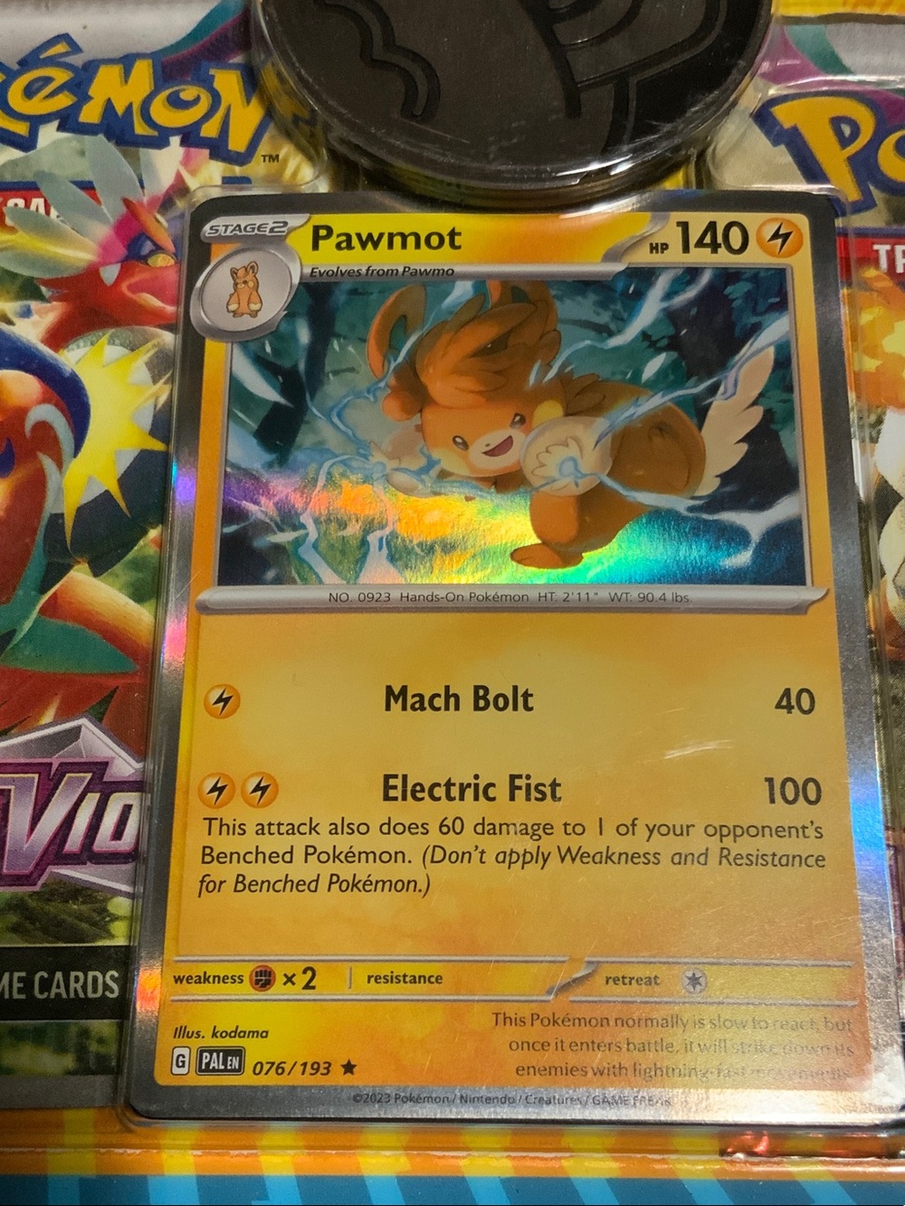 Trading Card Game Blister Pack - Yellow & Blue - Picture 5 of 16